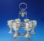 Kings by H.I. Sterling Silver Poached Egg Server with 6 cups 7pc (#5471)