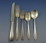 Margaret Rose by National Sterling Silver Flatware Set Dinner Service 43 Pieces