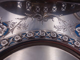 Woodside Sterling Silver Petit Four Basket with swing handle Pierced 9"  (#7317)