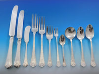 Carmel by Wallace Sterling Silver Flatware Service Set 140 pcs S Monogram Dinner