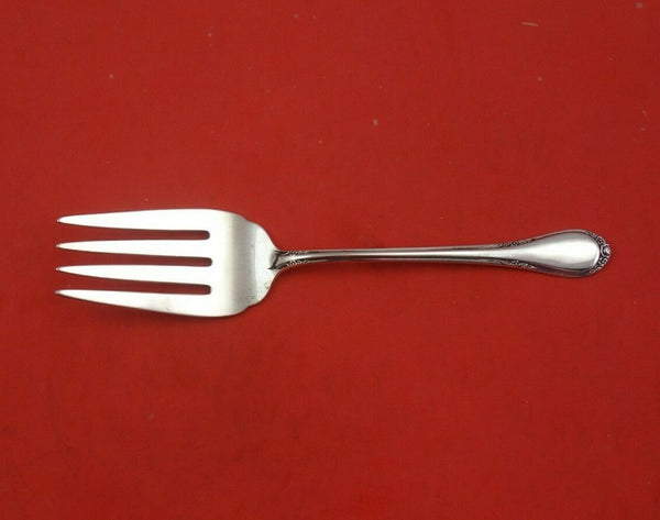 Evening Rose by Lunt Sterling Silver Cold Meat Fork 7 1/2" Serving Silverware