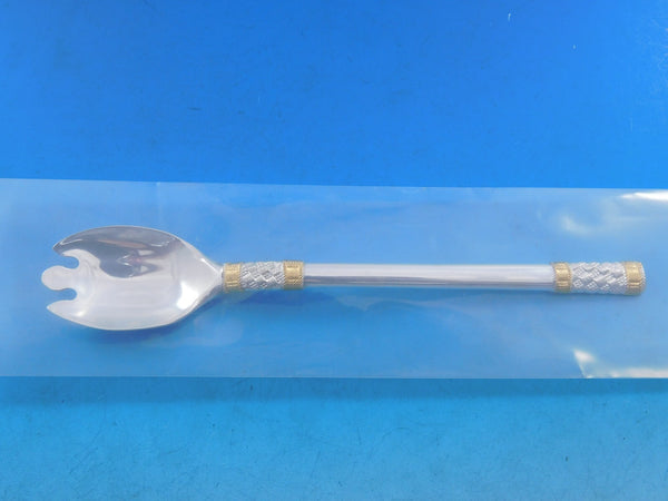 Aegean Weave Gold by Wallace Sterling Silver Dessert Fork 6 1/4" Custom