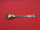 Lap Over Edge Acid Etched by Tiffany & Co Sterling Ice Cream Fork clover 5 3/4"