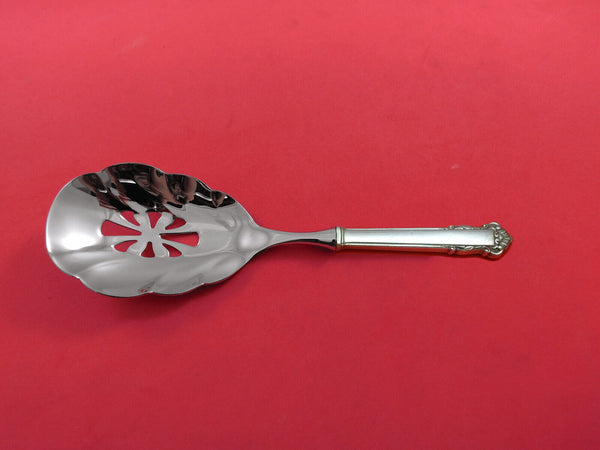 English Shell by Lunt Sterling Silver Vegetable Spoon Pierced HH WS Custom