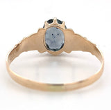 10k Yellow Gold .88ct Genuine Natural Montana Sapphire Ring Unheated (#7176)
