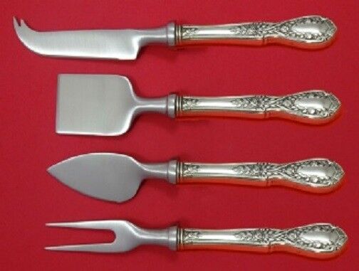 American Beauty by Manchester Sterling Silver Cheese Serving Set HH 4pc Custom