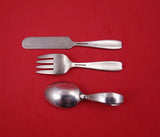 Cordis by Tiffany and Co Sterling Baby Set 3pc Knife 5" Fork 4" Spoon 3 3/4"