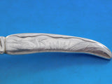Lap Over Acid Etched by Tiffany Sterling Silver Fish Knife Bird Cattails 7 7/8"