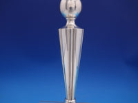 Sterling Silver Candlestick Pair 7 1/2" Vintage Unknown maker G608 (#7082)