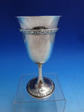 Meadow Rose by Wallace Sterling Silver Water Goblet H220 7" x 3 1/4" (#1513)