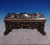 Louvre by Shiebler Sterling Silver Stamp Box #2744 1 3/8" x 3 5/8" (#8714)