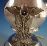 Blossom by Yvar Peterson Sterling Silver Coffee Tea Set 7pc (#1549) Calla Lily