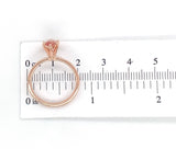 14k Rose Gold 1.22 Carat Genuine Natural Oregon Sunstone Solitaire Ring (#J7161)