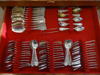 Chrysanthemum by Durgin Sterling Silver Flatware Set Service 300 Pieces Massive