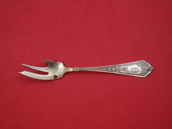 Cleopatra by Schulz and Fischer Sterling Silver Lobster Fork Bright-Cut 6"