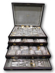 Hyperion by Whiting Sterling Silver Flatware Set Service 193 pc Lg Vintage Chest