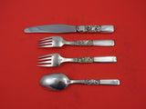 Scroll by Georg Jensen Sterling Silver Regular Size Place Setting(s) 4-Pc Danish