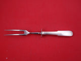 Old English Tipt By Gorham Sterling Silver Roast Carving Fork 11 1/4"