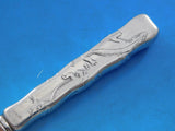 Lap Over Edge Acid Etched by Tiffany Sterling Dessert Knife HHAS Lizard 7 1/4"