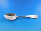 Brite Cut by Wendell Sterling Silver Coffee Spoon with Birds and Flowers 5 1/2"