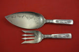 Fontainebleau by Gorham Sterling Silver Fish Serving Set Brite Cut HHAS 11 1/2"