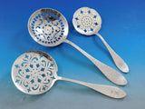 Antique Hammered by Shreve Sterling Silver Flatware Set Service Dinner 105 pcs