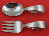 Cordis by Tiffany and Co Sterling Silver Baby Set 2pc Fork 3 1/4" Spoon 3 3/8"
