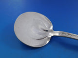 Lap Over  Acid Etched by Tiffany Sterling Silver Waffle Server with Birds 8 3/4"