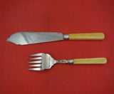 Frederick C. Asman and Co English Sterling Silver Fish Serving Set 2pc in Box