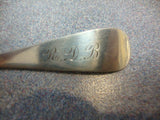 Number 38 Engraved by Towle Sterling Silver Demitasse Spoon Gold Washed 4 1/2"