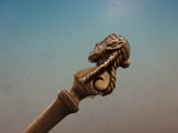 Bust by Gorham Sterling Silver Berry Spoon Gold Washed 3D Figural 8 5/8"