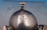 Thomas Hayes English Victorian Sterling Silver Salt Dip Master Ruffle Rim #8427
