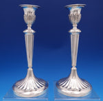 Rand and Crane Sterling Silver Candlestick Pair 10 1/8" x 4 1/2" (#8071)