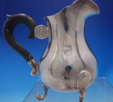 Jezler Swiss .800 Silver Creamer with Ebony Handle #1703 4" x 4" (#3935)