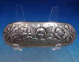 English Estate Sterling Silver and Cut Glass Dresser Box Cherubs c.1904 (#6752)