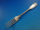 Fiddle Thread by James Robinson Sterling Silver Dinner Fork 4-Tine Turned Up