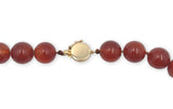Strand of Large 12mm Genuine Natural Carnelian Agate Beads Necklace 24.5" #J7581