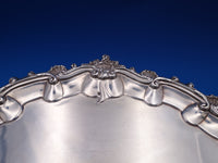 A. Benson & A. Henry Benson English Victorian Sterling Silver Salver Tray #8426