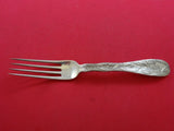 Lap Over Edge Acid Etched by Tiffany & Co. Sterling Silver Dinner Fork Iris 8"