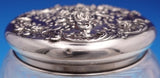 Gorham Sterling Silver Powder Jar with Cut Crystal Roses GW S3235 (#9147)