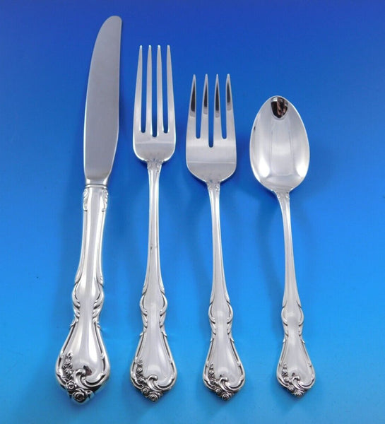 Rose Cascade by Reed & Barton Sterling Silver Flatware Service 12 Set 59 pieces