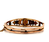 Victorian 9k Rose Gold Diamond Bangle Bracelet (#J5534)