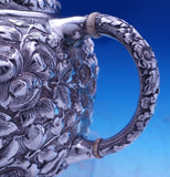 Flora by Shiebler Sterling Silver Tea Set 3pc #1181 Tea Sugar Creamer (#8837)