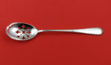 Pine Tree by International Sterling Silver Olive Spoon pierced original  6 1/8"