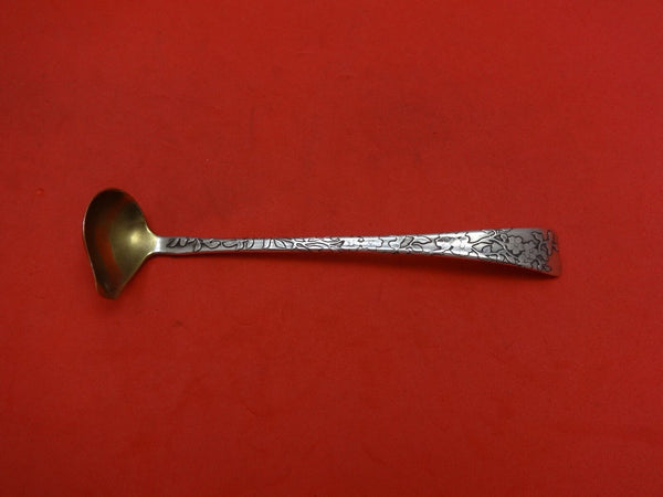 Lap Over Edge Acid Etched by Tiffany & Co. Sterling Mustard Ladle GW 4 3/4"