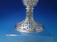 German Sterling Silver Vase Holder Pierced without Insert 13.3 ozt 9 3/4"(#6338)