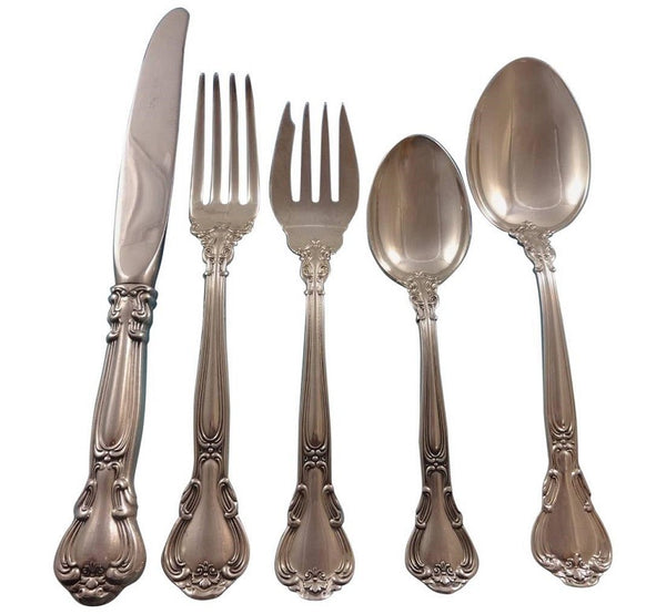 Chantilly by Gorham Sterling Silver Flatware Set For 12 Service 65 Pieces