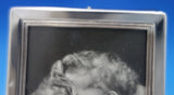 Lunt Sterling Silver Picture Frame Blue Velvet Stand #1186 (Broken Glass) #6885
