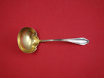 Stratford by Whiting Sterling Silver Sauce Ladle Gold Washed 6 1/4" Server