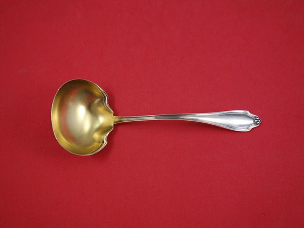 Stratford by Whiting Sterling Silver Sauce Ladle Gold Washed 6 1/4" Server